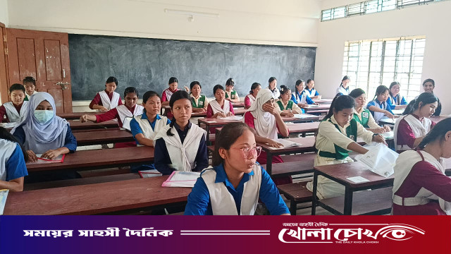 কাপ্তাইয়ে উৎসবমুখর পরিবেশে এসএসসি ও দাখিল পরীক্ষা শুরু, পরীক্ষার্থী ১০২৮