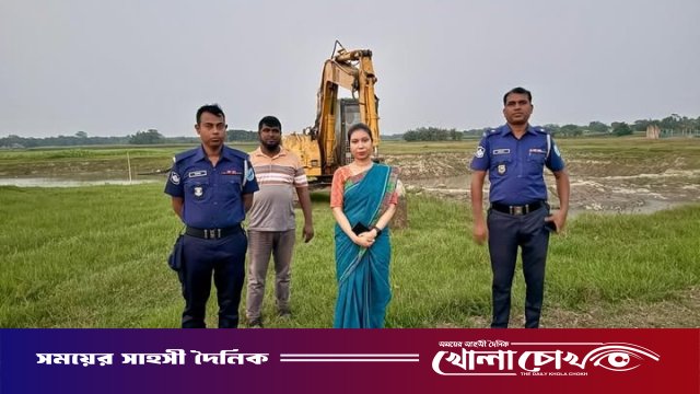 সদরপুরে অবৈধভাবে মাটি কাটার দায়ে ১ লাখ টাকা জরিমানা