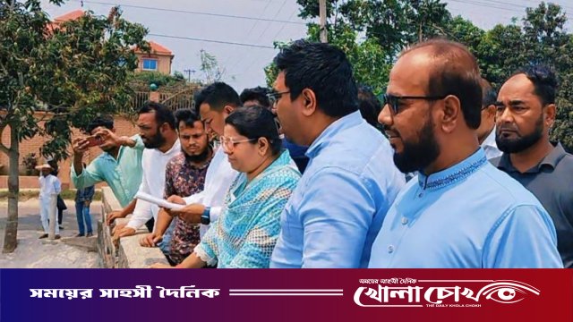 টঙ্গীবাড়িতে খাল খননে ব্যাপক অনিয়মের অভিযোগ, পরিদর্শনে ইউএনও