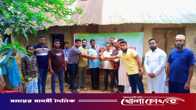 ক্যান্সার আক্রান্ত শিশুর পাশে দাড়ালেন নলগড়িয়া আল-আমানাহ যুব সংগঠন, মানবিক সহায়তায় জাগলো নতুন আশার আলো