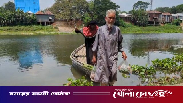 শত বছরের দুর্ভোগ: কুমার নদের ওপর সেতু না থাকায় রশি টেনে পারাপার, ঝুঁকিতে ছয় গ্রামের মানুষ