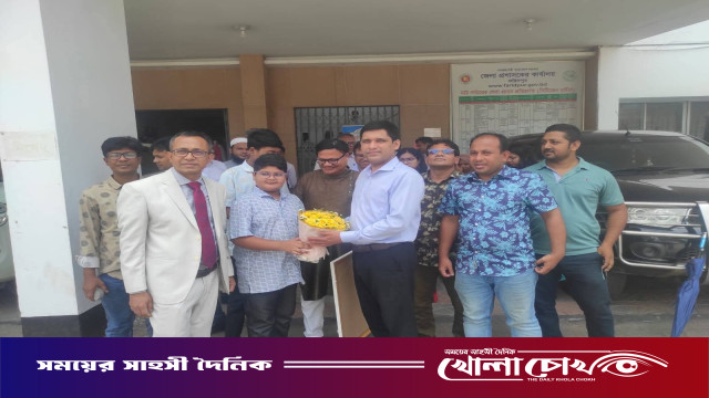 ফরিদপুরে নতুন জেলা প্রশাসক মাজহারুল ইসলামের যোগদান