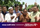 নগরকান্দার তালমায় চলমান খাল পুনঃখনন কাজের উদ্বোধন