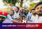 নগরকান্দায় শহীদ জিয়ার ৪৫তম শাহাদাতবার্ষিকী উপলক্ষে তরুণদের মাঝে ফুটবল বিতরণ