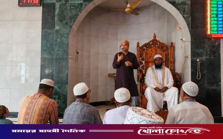 মোহনগঞ্জে পুলিশের ব্যতিক্রমী উদ্যোগ: মসজিদে মুসল্লীদের নিয়ে ওসির সচেতনতামূলক সভা