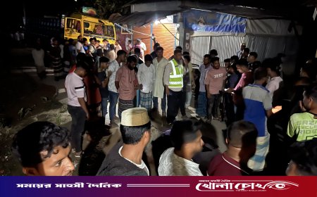 ফরিদপুরে বেপরোয়া ট্রাকের গতিরোধ, গণপিটুনিতে ড্রাইভার নিহত, আহত ২