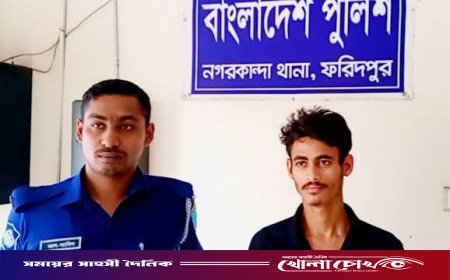 নগরকান্দায় ১২ পিস ইয়াবাসহ যুবক আটক