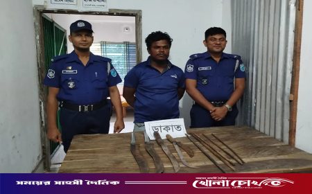 নারায়ণগঞ্জের সোনারগাঁয়ে দেশীয় অস্ত্রসহ ডাকাত গ্রেপ্তার