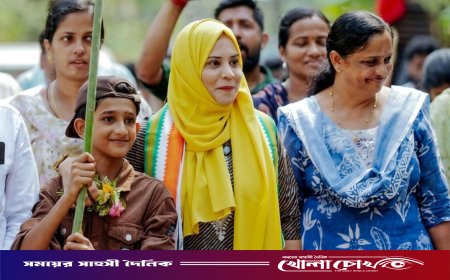 কেরালায় মুসলিম তরুণীর কাছে হারলেন ক্ষমতাসীন বাম জোটের প্রধান
