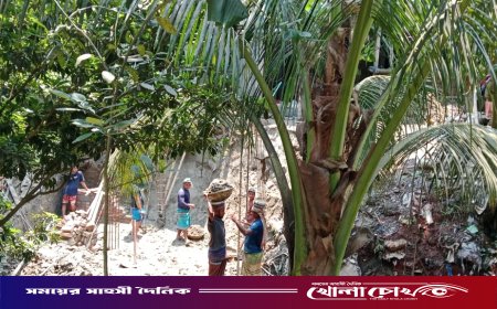 সদরপুরে খাল দখল করে পাকা স্থাপনা তৈরির অভিযোগ
