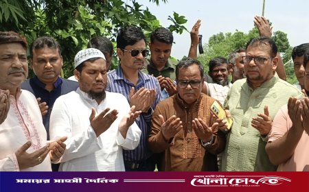 নগরকান্দার তালমায় চলমান খাল পুনঃখনন কাজের উদ্বোধন