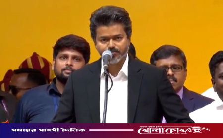 তামিলনাড়ুর মুখ্যমন্ত্রী হিসেবে থালাপতি বিজয়ের অভিষেক: রূপালি পর্দা থেকে রাজনীতির শীর্ষ শিখরে