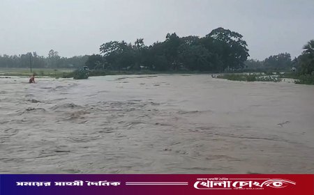 পাহাড়ি ঢলে নদ-নদীর পানি বৃদ্ধি: প্লাবিত হচ্ছে নিম্নাঞ্চল, বাড়ছে শঙ্কা