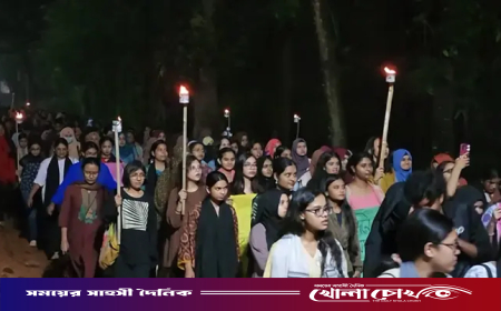 ধর্ষণ চেষ্টার অভিযোগে উত্তাল জাহাঙ্গীরনগর: মধ্যরাতে শিক্ষার্থীদের বিক্ষোভ, ৫ দফা দাবি