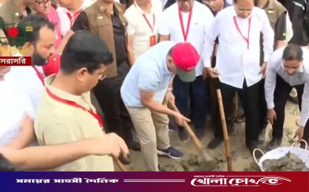 ত্রিশালে ঐতিহাসিক ধরার খাল পুনঃখনন কাজের উদ্বোধন করলেন প্রধানমন্ত্রী