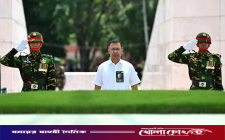 শহীদ রাষ্ট্রপতি জিয়াউর রহমানের সমাধিতে প্রধানমন্ত্রীর শ্রদ্ধা