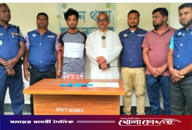 মদনে পুলিশের সাহসিক অভিযানে ৯০০ পিস ইয়াবাসহ কুখ্যাত মাদক সম্রাট গ্রেফতার