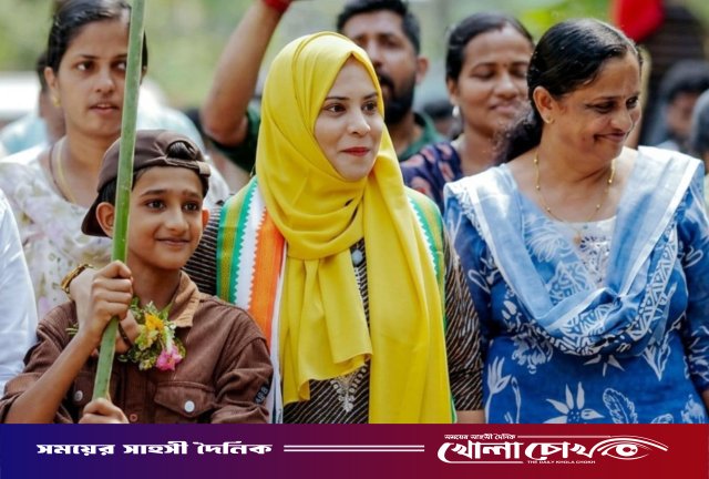 কেরালায় মুসলিম তরুণীর কাছে হারলেন ক্ষমতাসীন বাম জোটের প্রধান