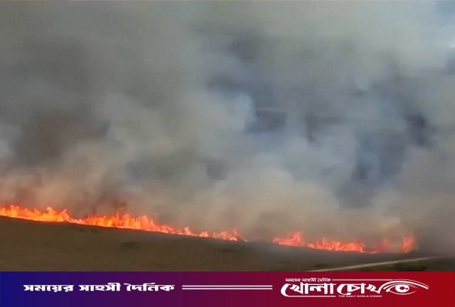 দক্ষিণ ফ্লোরিডায় ভয়াবহ দাবানল: পুড়ে ছারখার ৭ হাজার একর বনভূমি
