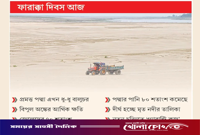 ফারাক্কা বাঁধের অভিশপ্ত ৫০ বছর: বিপন্ন পদ্মা ও ৬ কোটি মানুষের অস্তিত্ব সংকট