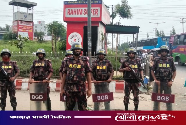 ঢাকা ও আশপাশের জেলায় বিজিবি মোতায়েন