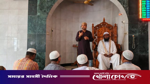 মোহনগঞ্জে পুলিশের ব্যতিক্রমী উদ্যোগ: মসজিদে মুসল্লীদের নিয়ে ওসির সচেতনতামূলক সভা