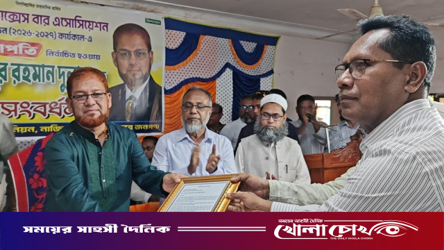 ঢাকা ট্যাক্সেস বার অ্যাসোসিয়েশনের সভাপতি নির্বাচিত হওয়ায় মিজানুর রহমান দুলালকে নাজিরপুরে সংবর্ধনা