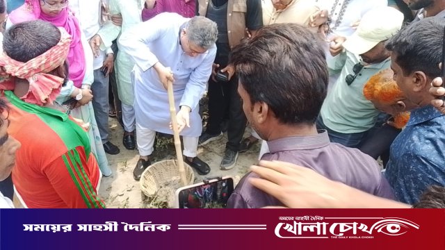 চরভদ্রাসনে ৬ কি.মি. খাল খনন কর্মসূচির উদ্বোধন সম্পন্ন