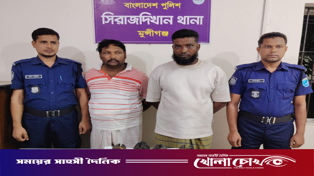 সিরাজদিখানে সংখ্যালঘুর গরু চুরির অভিযোগে আওয়ামী লীগ নেতার ছেলে সহ গ্রেফতার ২