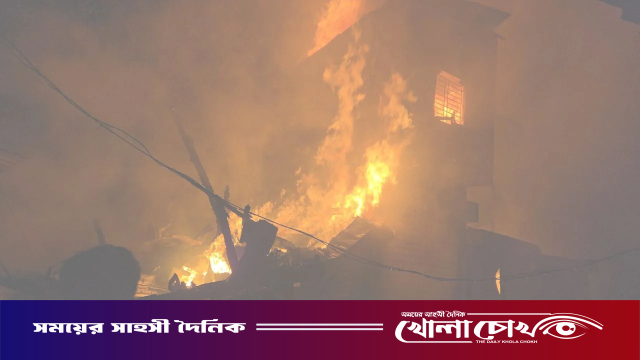 মিয়ারহাট বন্দরে অগ্নিকাণ্ডে ১৭ দোকান ভস্মীভূত, ১৫ কোটি টাকার ক্ষতি