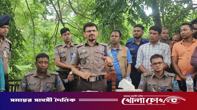 নগরকান্দায় গুজব ছড়িয়ে চালককে পিটিয়ে হত্যা: ঘটনাস্থল পরিদর্শনে পুলিশ সুপার
