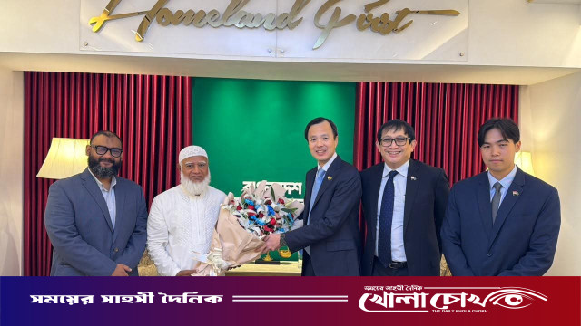 বিরোধীদলীয় নেতা ডা. শফিকুর রহমানের সঙ্গে সিঙ্গাপুরের হাইকমিশনারের সৌজন্য সাক্ষাৎ