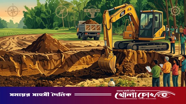 নগরকান্দায় অবৈধভাবে কৃষিজমির মাটি কাটার দায়ে একজনের কারাদণ্ড