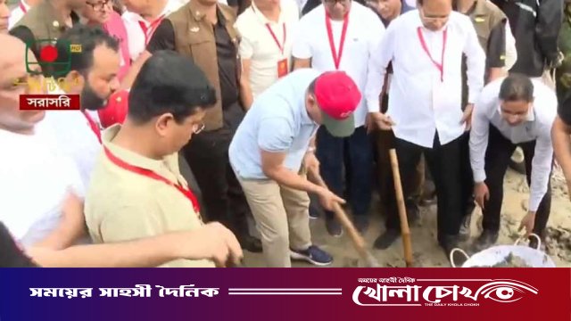 ত্রিশালে ঐতিহাসিক ধরার খাল পুনঃখনন কাজের উদ্বোধন করলেন প্রধানমন্ত্রী