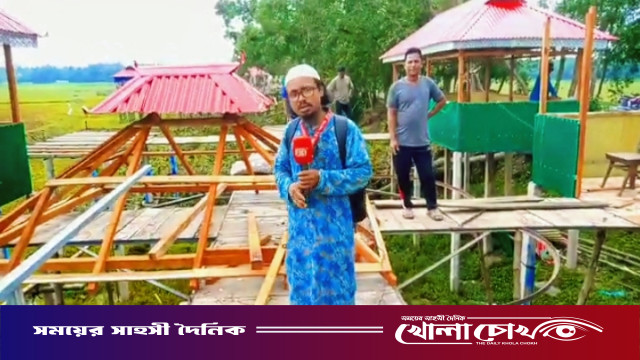 বিজয়নগরে কালবৈশাখীর তাণ্ডব: লণ্ডভণ্ড নয়া সড়ক এলাকা, উদ্বোধনের অপেক্ষায় থাকা রেস্টুরেন্ট বিধ্বস্ত