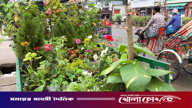 ফরিদপুরে জনপ্রিয় হয়ে উঠছে পিকআপে ভ্রাম্যমাণ নার্সারি: দোরগোড়ায় মিলছে পছন্দের গাছ