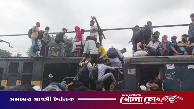 জয়দেবপুর রেল জংশনে জনসমুদ্র: ট্রেনের বিলম্ব আর উপচে পড়া ভিড়ে ম্লান ঈদযাত্রার আনন্দ
