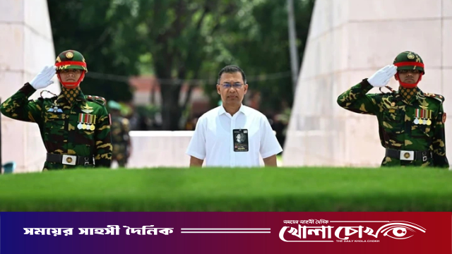 শহীদ রাষ্ট্রপতি জিয়াউর রহমানের সমাধিতে প্রধানমন্ত্রীর শ্রদ্ধা