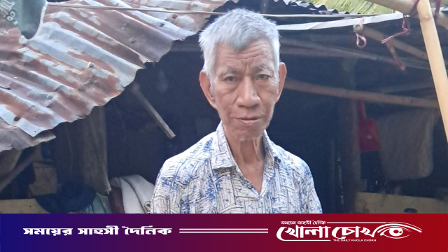 রুমায় কালবৈশাখী ঝড়: অল্পের জন্য প্রাণে রক্ষা পেলেন বৃদ্ধ কারবারী জিংআলহ্ বম