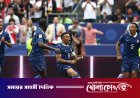 এমবাপ্পের জোড়া গোলে শেষ ৩২ নিশ্চিত ফ্রান্সের