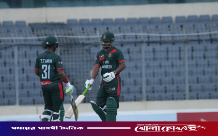 পাওয়ার প্লে শেষে বাংলাদেশের ৬২/১