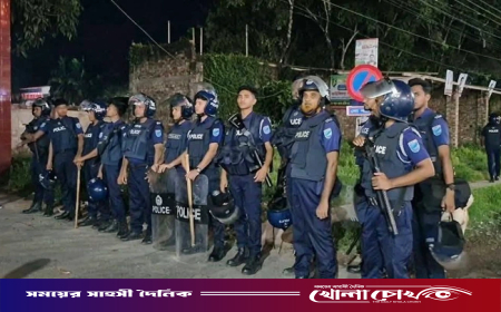 মাদারীপুরে হত্যা মামলার আসামি ছিনতাইয়ের চেষ্টা-থানা ঘেরাও, গ্রেপ্তার ৭