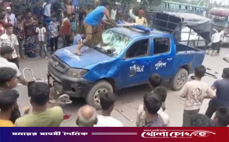 পুলিশের ওপর হামলা ও গাড়ি ভাঙচুরের ঘটনায় আটক ১৯