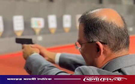 এসএসএফের ফায়ারিং রেঞ্জে নিশানা পরীক্ষা করলেন প্রধানমন্ত্রী