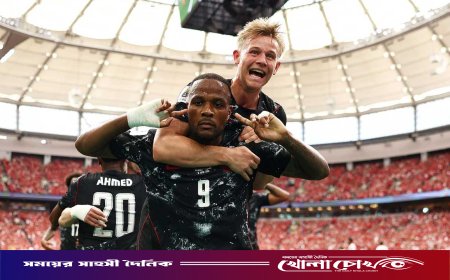 ৯ জনের কাতারকে গোলবন্যায় ভাসাল কানাডা, জোনাথন ডেভিডের হ্যাটট্রিক