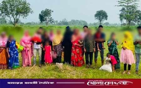 সীমান্তে ২০ জনকে পুশইনের চেষ্টা, বিজিবির সঙ্গে গ্রামবাসীর প্রতিরোধ