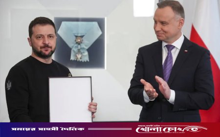 পোল্যান্ডের সর্বোচ্চ রাষ্ট্রীয় সম্মাননা ফেরত দিলেন জেলেনস্কি