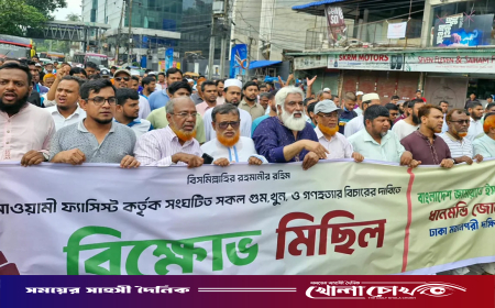 ধানমন্ডিসহ রাজধানীর বিভিন্ন এলাকায় জামায়াতের বিক্ষোভ