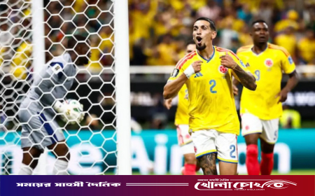 মুনিয়োসের গোলে কঙ্গো বাধা পেরিয়ে নকআউটে কলম্বিয়া