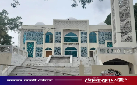 উদ্বোধনের আগেই ফাটল: কোটালীপাড়ায় পৌনে ১৩ কোটির মডেল মসজিদে অনিয়ম ও দীর্ঘসূত্রতার অভিযোগ